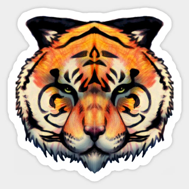 Tiger - Clothing Design Sticker by frooglekade